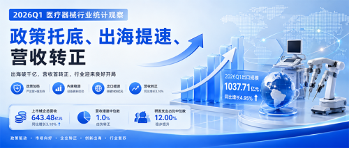 2026Q1医疗器械行业统计观察：政策托底、出海提速、营收转正